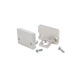 Endkappe Abschluss P-AU-10-12 Set (2 Stk.), Aluminium, eloxiert, 1.82cm, Silber