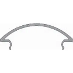 Abdeckung R-05-15, BxH: 46,1x11,6mm, weiß-satiniert, 200cm
