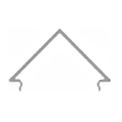 Abdeckung E-05-12, BxH: 31,96x17,68mm, weiß-satiniert, 200cm