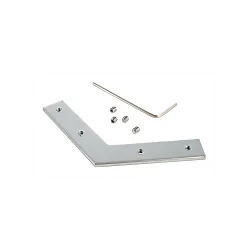 Reprofil Nutenstein / Eckverbinder 120°, Metall, naturbelassen, Silber
