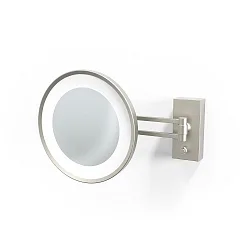 mirror with lighting BS 36 LED 5-fold IP 44, nickel satined 