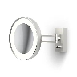 LED Wandkosmetikspiegel beleuchtet BS 36 7x, 7,5W, 4000K, Nickel satiniert