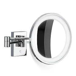 LED Wandkosmetikspiegel beleuchtet BS 40 3x, 6W, 2700-4000K, Chrom