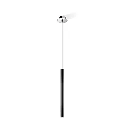 LED Pendelleuchte PIPE 1, 6.5W 350mA, 3000K 600lm, IP20, Chrom