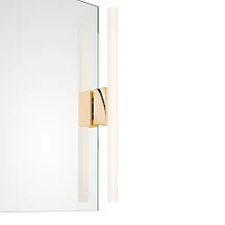 Spiegelleuchte OMEGA 1, 1x S14d, 30-60cm, 1 Sockel, IP20, Gold 24 Karat
