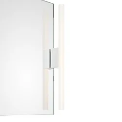 Spiegelleuchte OMEGA 1, 1x S14d, 30-60cm, 1 Sockel, IP20, weiß matt