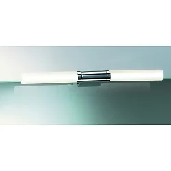 Wandleuchte / Spiegelleuchte LINE 20, 39cm, 2x G9, IP20, Chrom / Glas satiniert