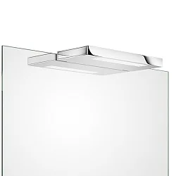 LED Spiegelleuchte SLIM 1-24 N LED, 8W 3000K 1280lm, IP44, Nickel satiniert