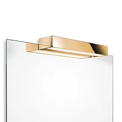LED Spiegelleuchte BOX 1-40 N LED, 20.6W 3000K 3100lm, IP44, Gold 24 Karat