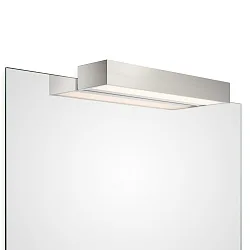 LED Spiegelleuchte BOX 1-40 N LED, 20.6W 3000K 3100lm, IP44, Nickel satiniert