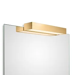 LED Spiegelleuchte BOX 1-40 N LED, 20.6W 3000K 3100lm, IP44, Gold matt 24 Karat