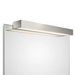 LED Spiegelaufsteckleuchte BOX 1-60 N, 32,8W, 2700K, 4960lm, Nickel satiniert
