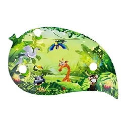 LED Deckenleuchte BLATT WILDNIS TIERWELT, 3x E14, 20 LEDs, grün