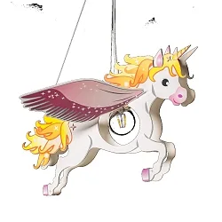 Pendelleuchte PEGASUS MÄRCHENWELT, E27, rosa
