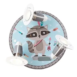 Rondell LITTLE INDIANS WASCHBÄR OSKAR, 3x E14, blau/braun
