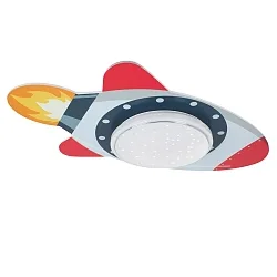 LED Deckenleuchte RAKETE STARLIGHT TECHNIKWELT, 14W, 3000-5000K, grau rot