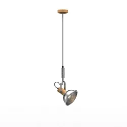 pendant luminaire CUBA 1 E14, oak natural