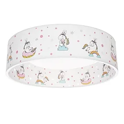 LED Deckenleuchte EINHORN BABSY STARLIGHT LED Kinderzimmerleuchte, 14W, 3000-5000K, IP20, rosa