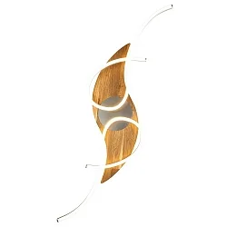 ceiling luminaire PANAMA, oak natural dimmable