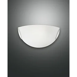 Wandleuchte FOX, E27 max. 60W, Metall / Glas, weiß