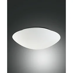 Deckenleuchte PANDORA, E27, Metall / geblasenes Glas, weiß, Ø 36cm