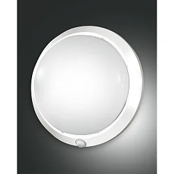 Wand- / Deckenleuchte ARMILLA mit IR-Sensor, IP44, E27, Bajonettverschluss, Kunststoff, weiß