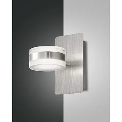 LED Wandleuchte DUNK, Up/Down, drehbar, Aluminium gebürstet