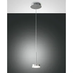 LED Pendelleuchte DUNK, 1-flammig, 8W 3000K 750lm, Aluminium gebürstet