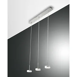 LED Pendelleuchte DUNK, 3-flammig, 24W 3000K 2260lm, dimmbar, Aluminium gebürstet