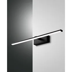 LED Bad-Wandleuchte / Spiegelleuchte NALA, IP44, 50cm, 10W 3000K 1200lm, schwarz