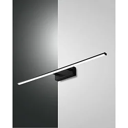 LED Bad-Wandleuchte / Spiegelleuchte NALA, IP44, 75cm, 15W 3000K 1850lm, schwarz