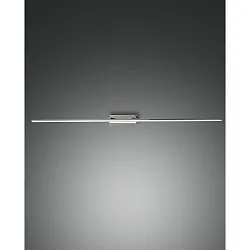 LED Bad-Wandleuchte / Spiegelleuchte NALA, IP44, 109.5cm, 20W 3000K 2460lm, schaltbar, Chrom