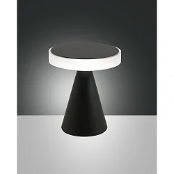 LED Tischleuchte NEUTRA, 20cm, 8W 3000K 720lm, Metall / Acryl, mit Touch-Dimmer, Schwarz