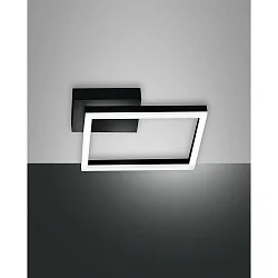 LED Decken-/Wandleuchte BARD, 30cm, 22W, 3000K, 2160lm, IP20, dimmbar, schwarz