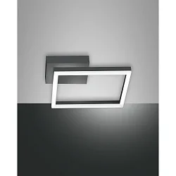 LED Deckenleuchte BARD, 1-fach, 15x15cm, dimmbar, 22W 3000K 2160lm, anthrazit