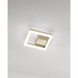 wall and ceiling luminaire BARD IP20, gold matt, satined dimmable