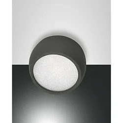 LED Deckenspot VASTO, Ø 8cm, 7W 3000K 630lm, Aluminium, starr, Anthrazit / diffus