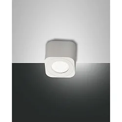 LED Deckenspot PALMI, 6.5 x 6.5cm, 6W 3000K 540lm, Aluminium, starr, Weiß
