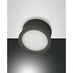 LED Deckenspot PONZA, Ø 8cm, 7W 3000K 630lm, Aluminium, starr, Anthrazit / diffus