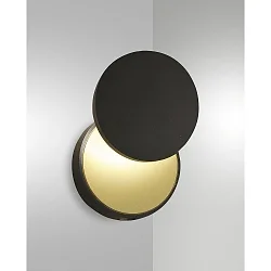 LED Wandleuchte ARA, 8/4W 3000K 720/360lm, CRi >90, mit Touch-Dimmer, drehbar / neigbar, Schwarz