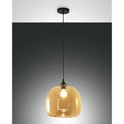 Pendant luminaire MAIA, E27, 1x 60W, IP20, amber