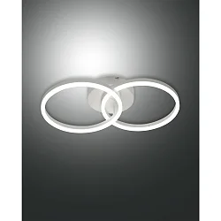 LED Wandleuchte GIOTTO, Ringform 2-fach, 36W 3000K 3780lm, dimmbar, Weiß