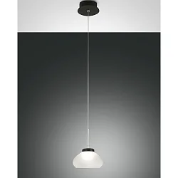 LED Pendant luminaire ARABELLA, 1x 8W, 3000K, 720lm, IP20, height 200cm max., white
