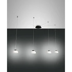 LED Pendelleuchte ARABELLA 2, 4-flammig, 32W 3000K 3020lm, dimmbar, Weiß