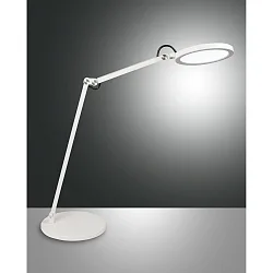 LED Tischleuchte REGINA, 9W 3000-6000K (CCT Switch) 795lm, neigbar / Kopf schwenkbar, mit Touch-Dimmer, weiß