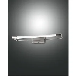 LED Wandleuchte / Spiegelleuchte RAPALLO, IP44, 40cm, 10W 3000K 1150lm, Chrom glänzend