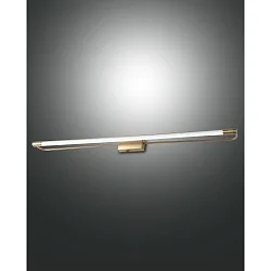 LED Wandleuchte / Spiegelleuchte RAPALLO, IP44, zylindrisch, 80cm, 20W 3000K 2240lm, Messing satiniert