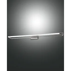 LED Wandleuchte / Spiegelleuchte RAPALLO, IP44, 80cm, 20W 3000K 2240lm, Chrom glänzend