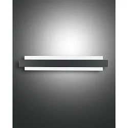 LED Wandleuchte REGOLO, indirekt, 21W 3000K 2150lm, dimmbar, Metall / Glas, Schwarz