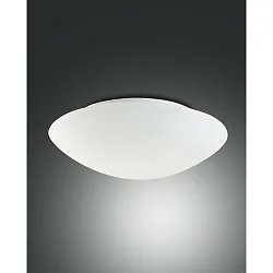 LED Deckenleuchte PANDORA, Metall / geblasenes Glas, dimmbar, weiß, Ø 36cm, 24W 3000K 2950lm